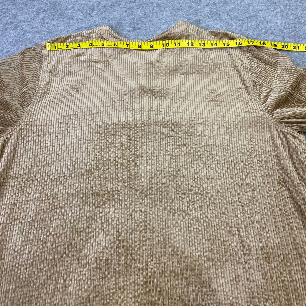 Pure Jill J.Jill Textured Corduroy Duster L Button Front Longline Shirt Jacket - Picture 15 of 16